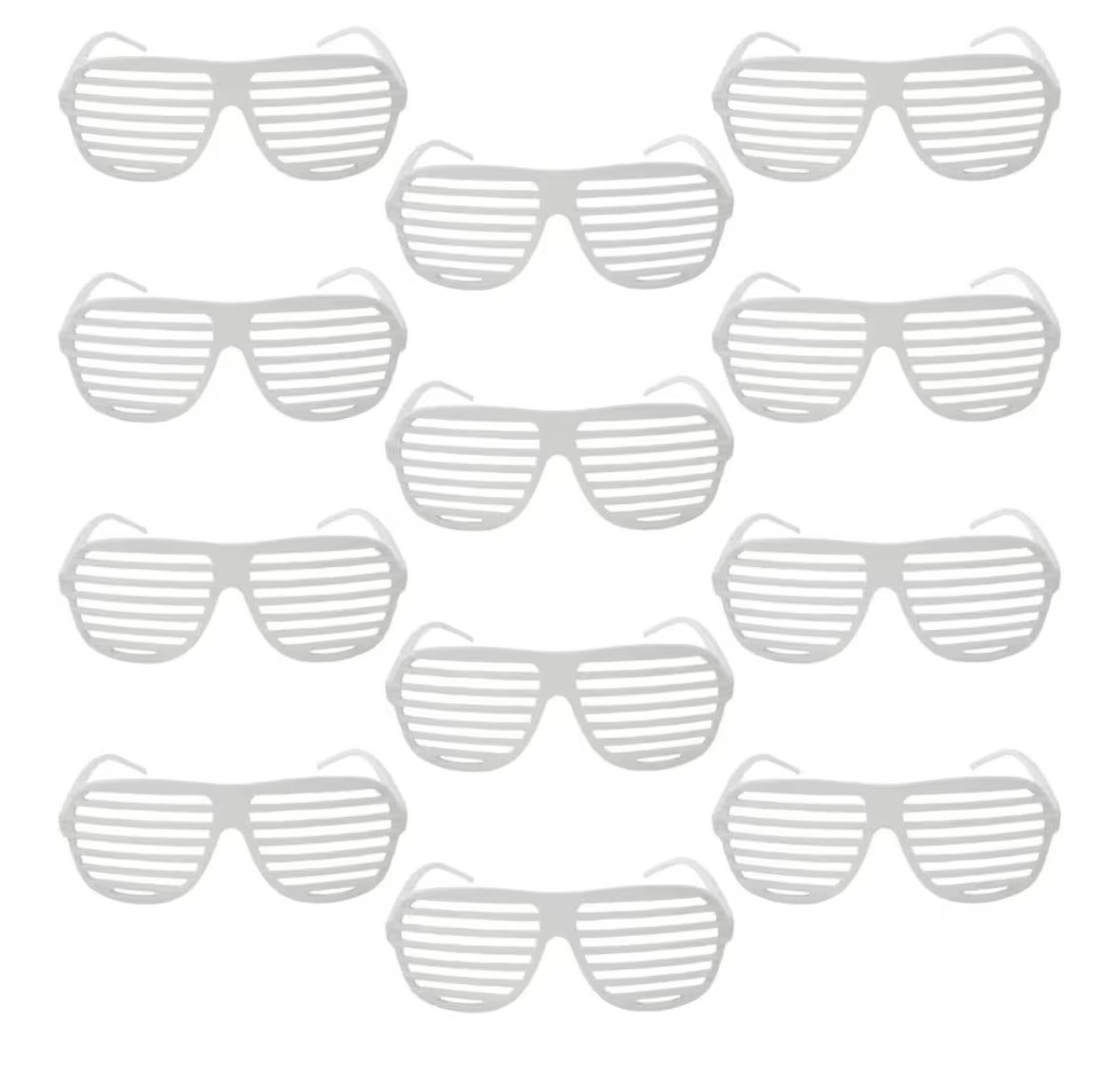 White Shutter Shades 12 PACK 1161