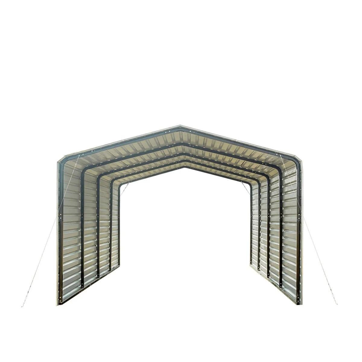 2025 TMG-CP1220F 12' x 20' All-steel carport with closed side walls