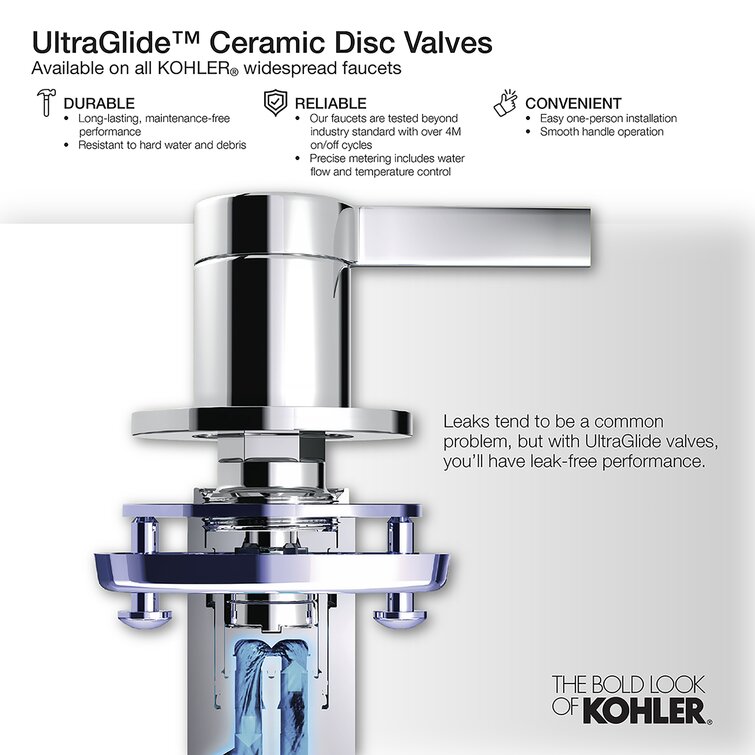 13491-4-CP Kelston Widespread Bathroom Faucet with Drain Assembly