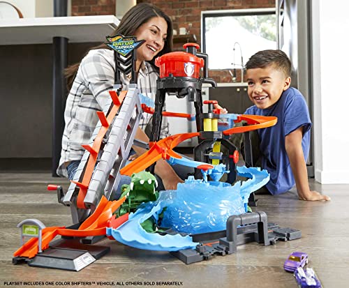 Hot Wheels Autolavaggio Cambiacolore FTB67