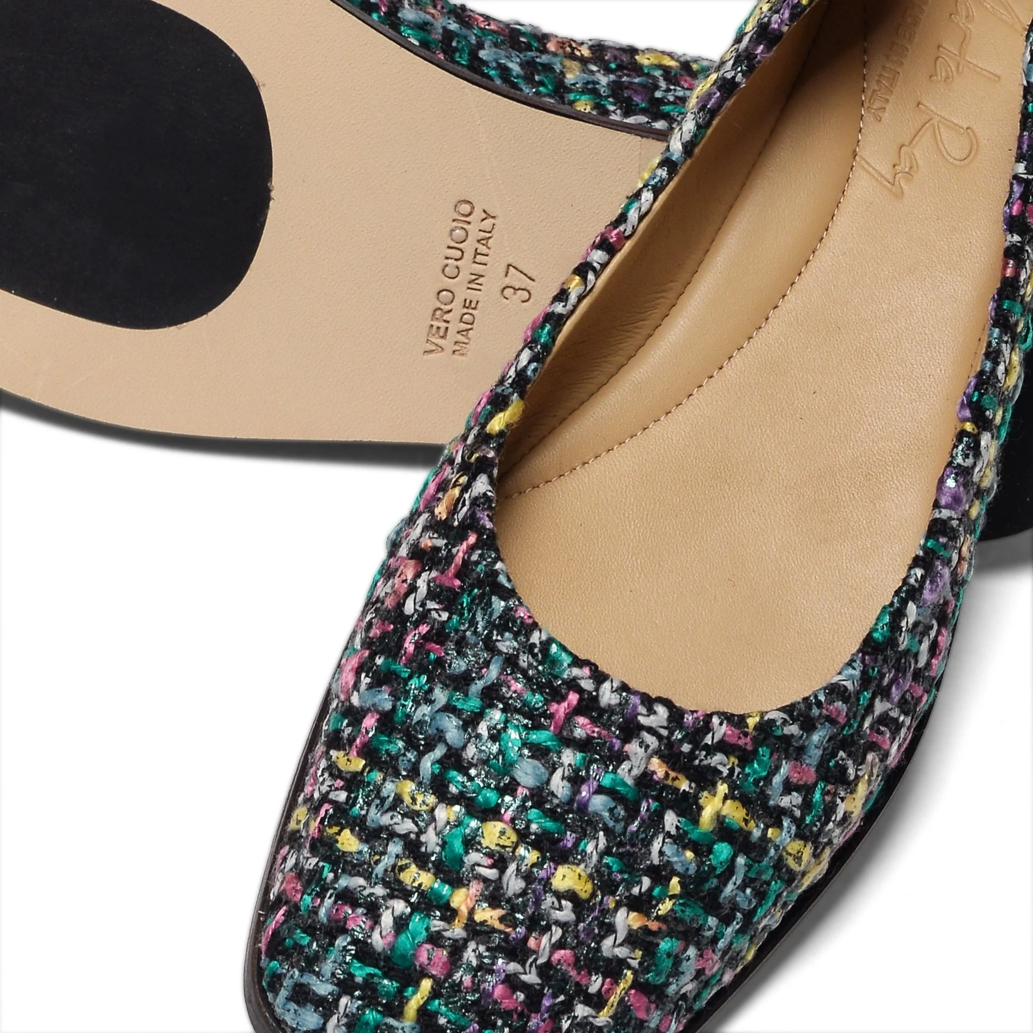 Ballerina Fiore boucle nero
