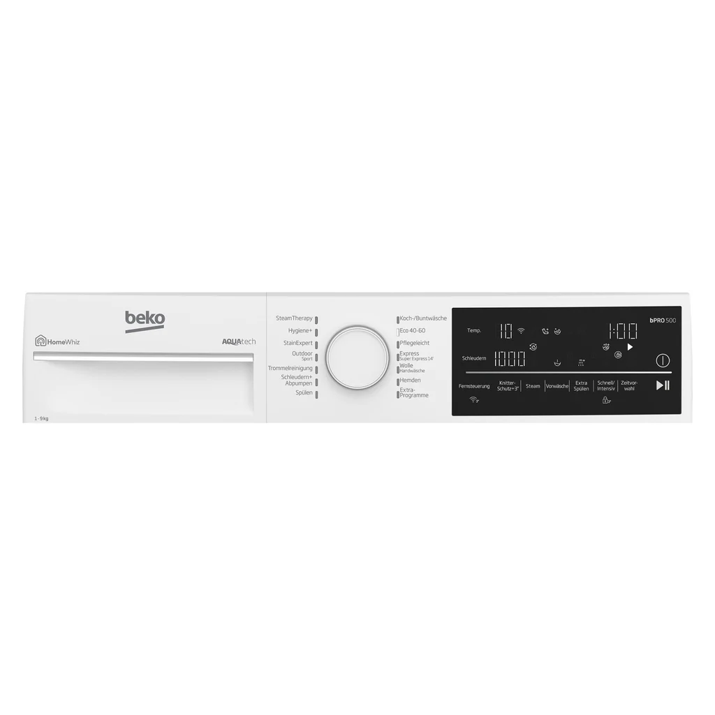 2025 Lavadora Beko con puerta XL, Bluetooth y WiFi B5WFT89418W