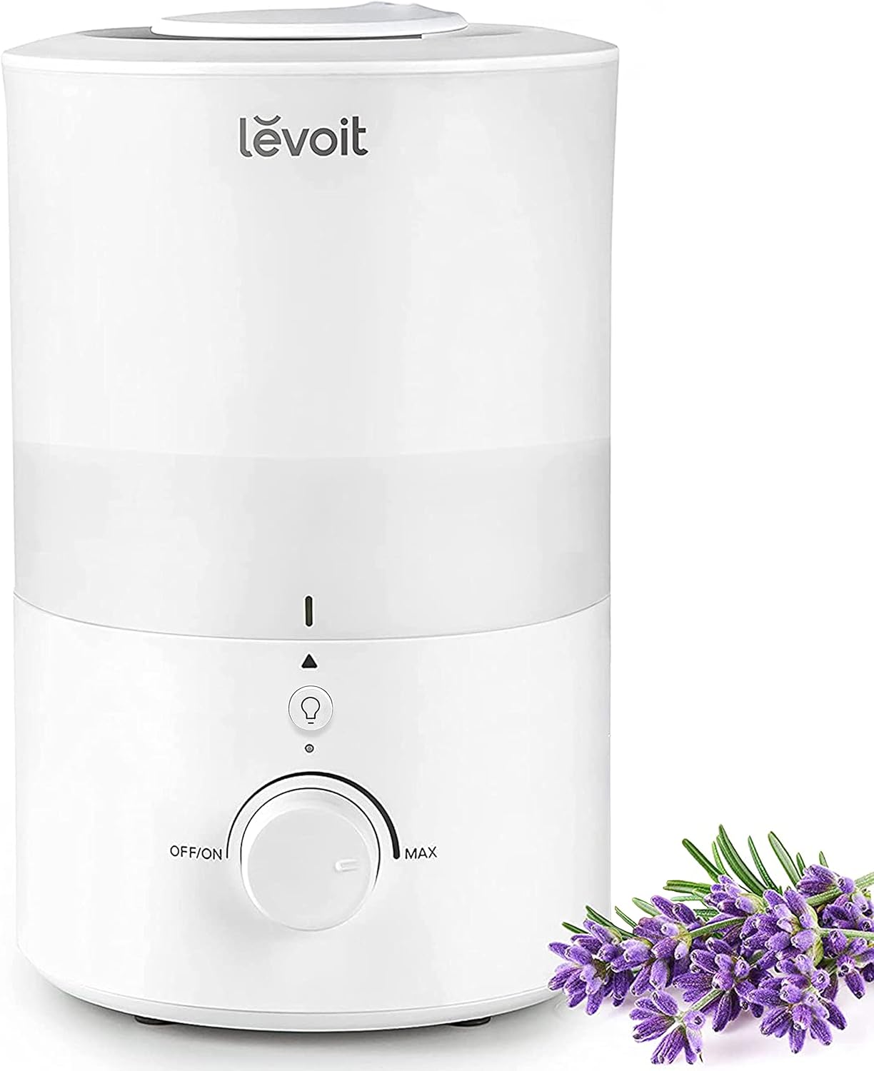 LEVOIT Smarta Luftfuktare för Sovrum och Baby 6L Toppfylld Cool Mist med Stilla Sömnstämning och Alexa-kontroll för Växter och Husdjur, Autoläge, Timer, Eterisk Olja Diffuser, Upp till 60H för 47㎡, Grå