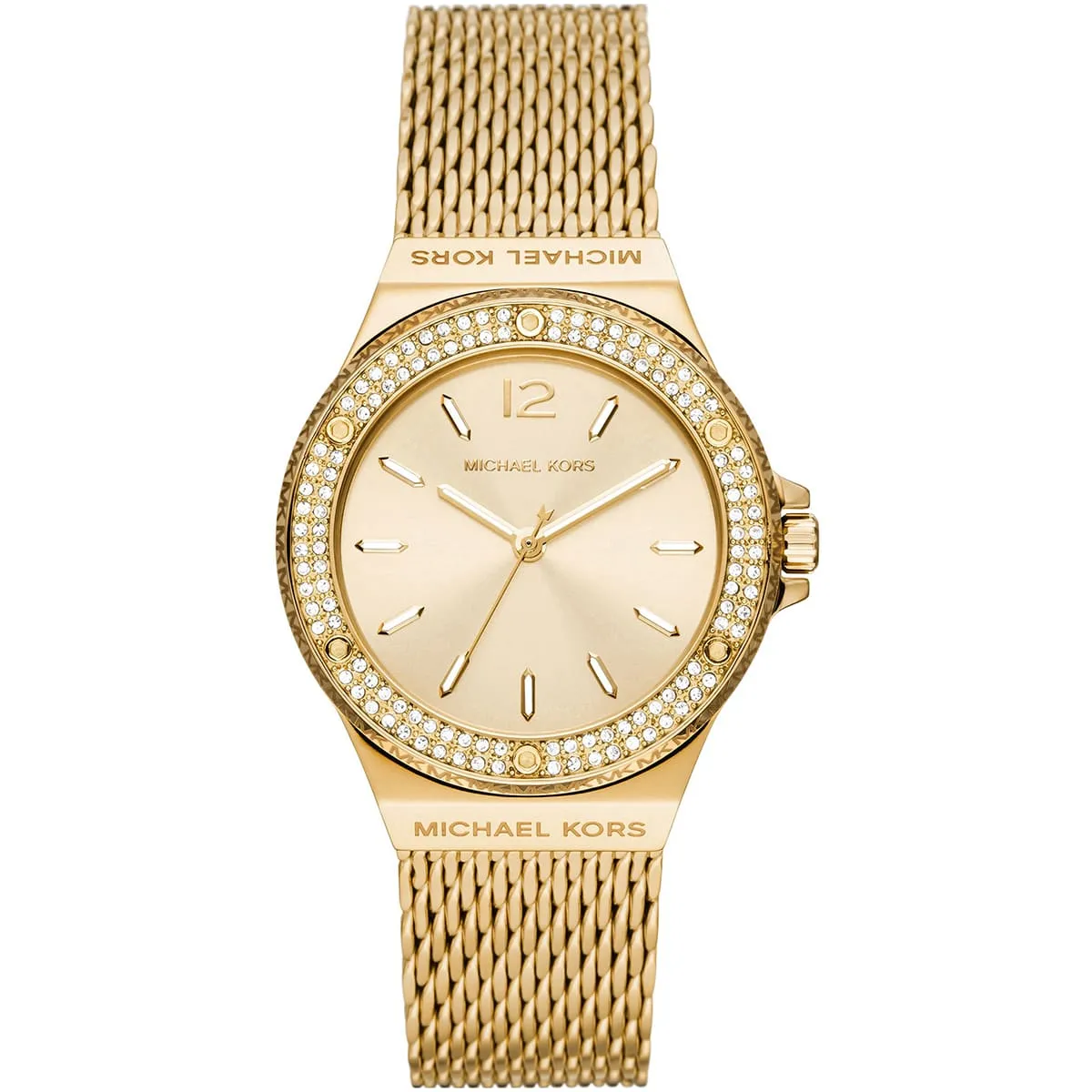 Michael Kors Lennox Pav�� Gold-Tone Mesh Women's Watch - MK7335