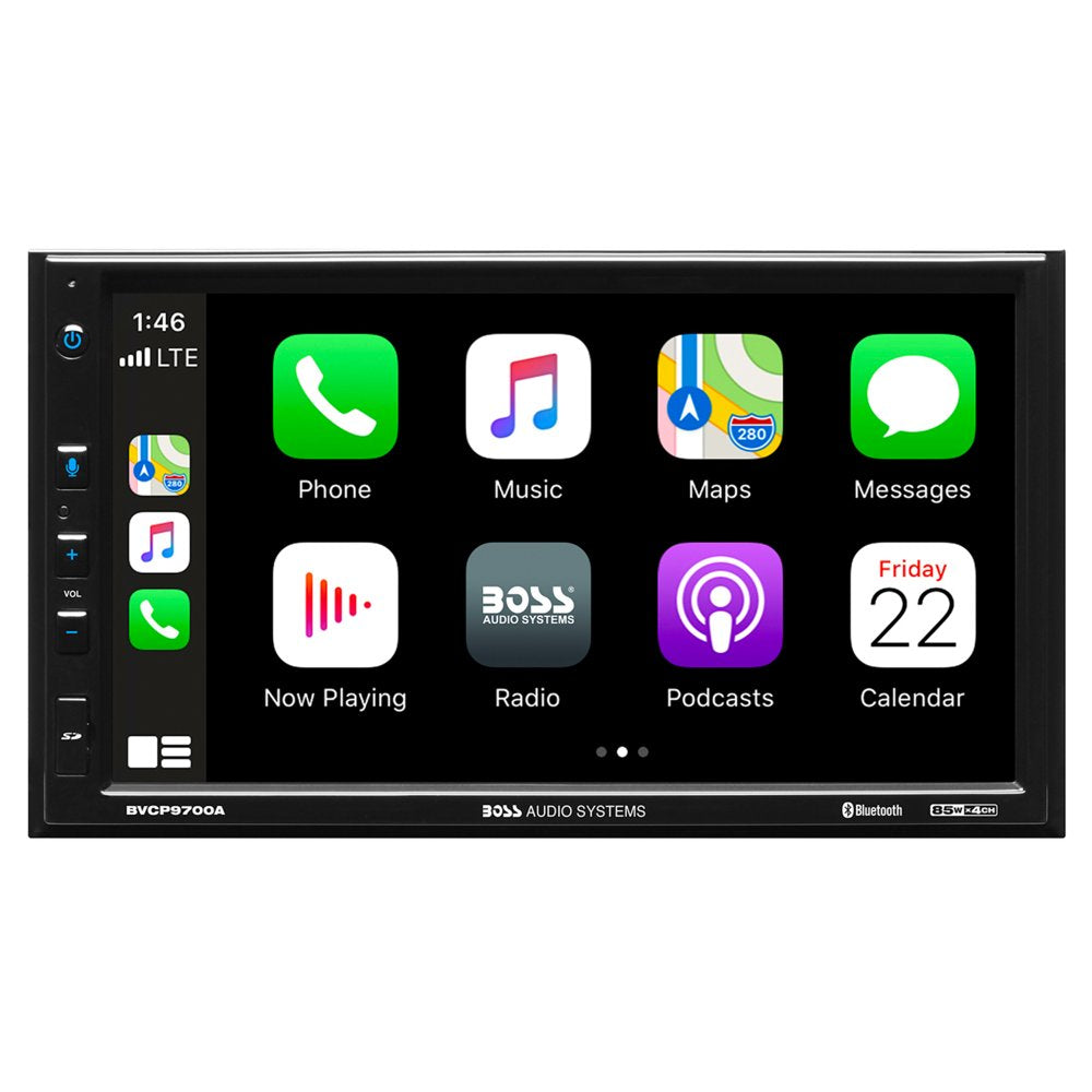 BOSS 2 Din Apple Carplay Android Auto Car Stereo System