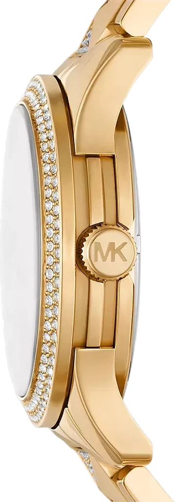 Michael Kors Runway Pavé Green Dial Gold Women's Watch - MK7390