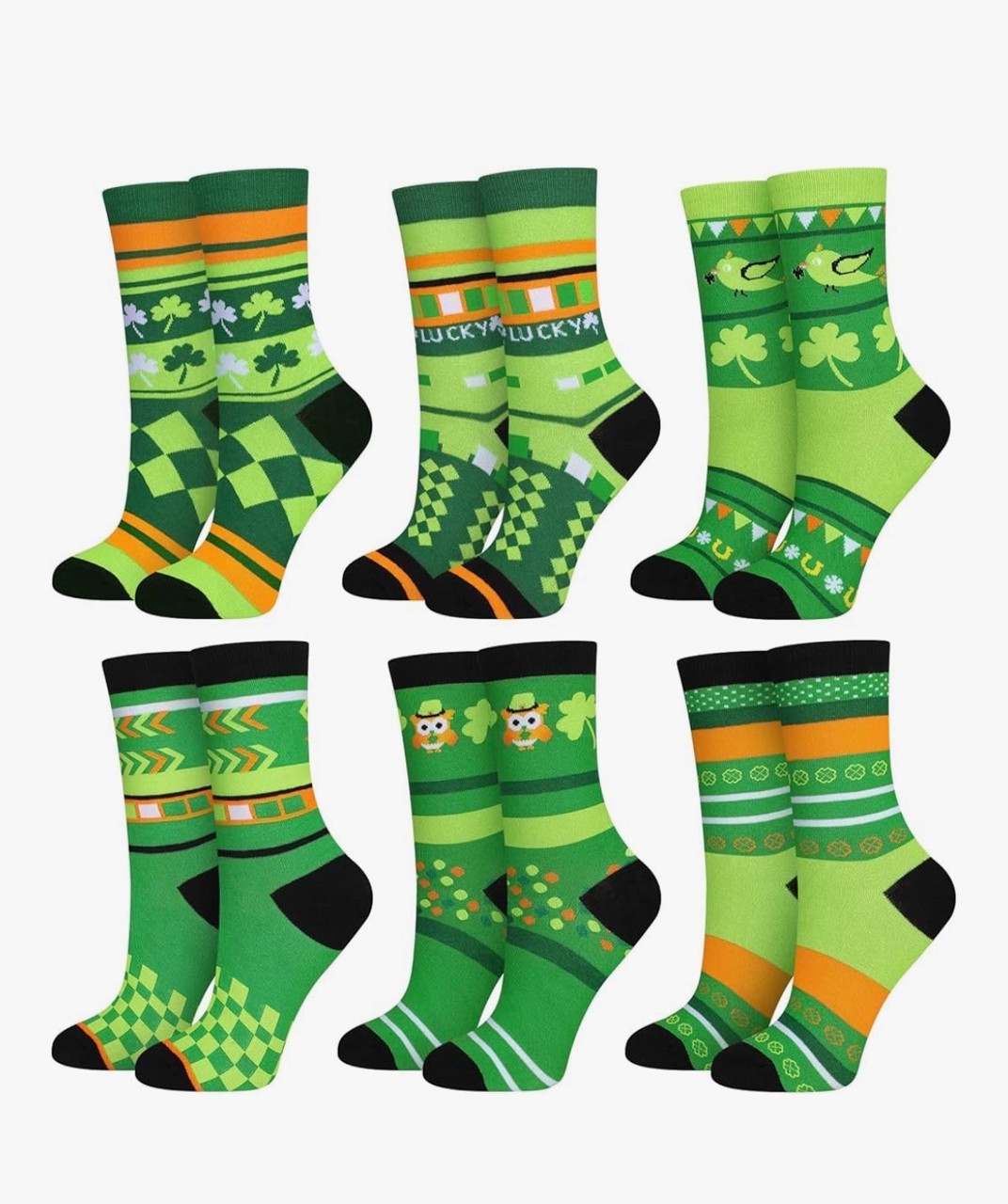 St Patricks Day Socks | Shamrock Socks | St Pattys Day Socks | 10