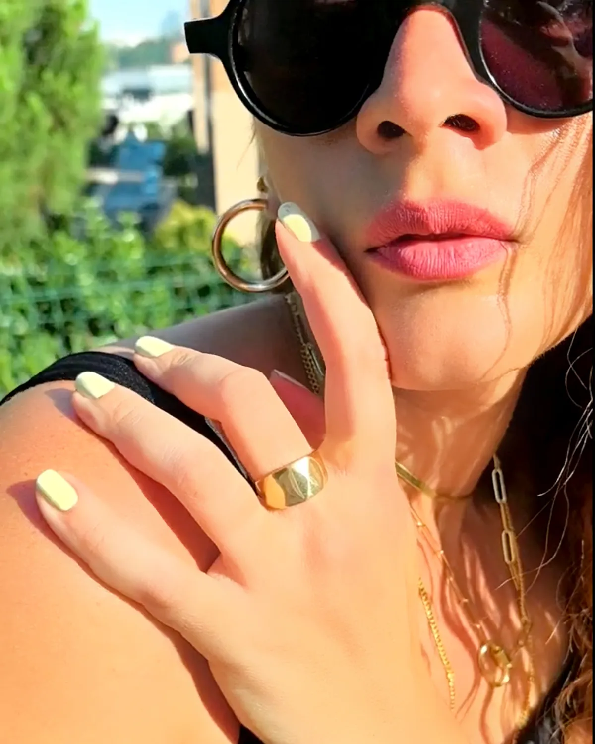 Faceted Signet Ring in 18K Gold Vermeil