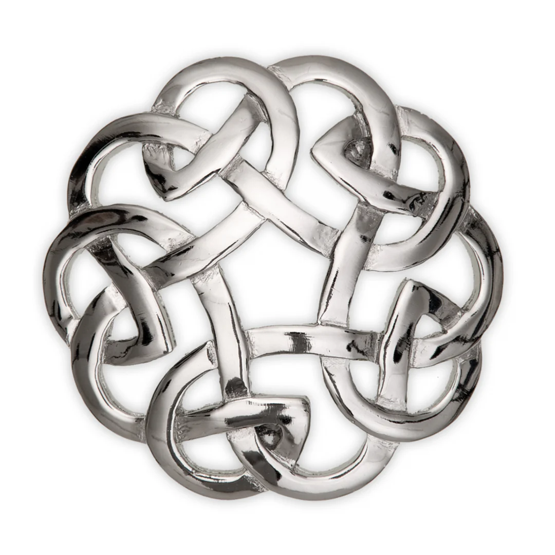 Brooch - Pewter Eternal Interlace