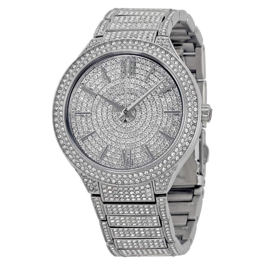Michael Kors Kerry Crystal Pave Silver Women's Watch - MK3359