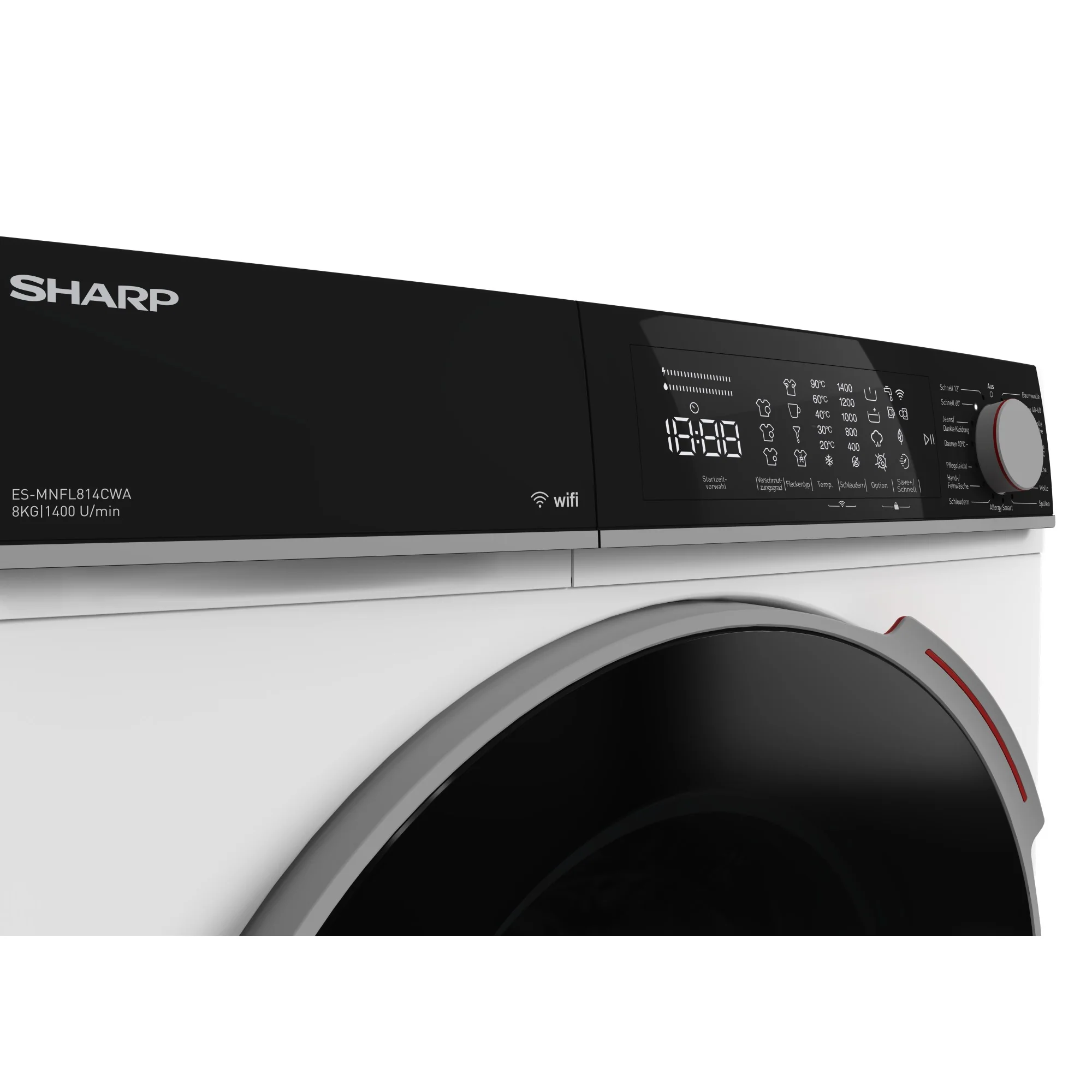 Sharp Waschmaschine 8kg ES-MNFL814CWA-CH, Microfaserfiler, A-Klasse -20%