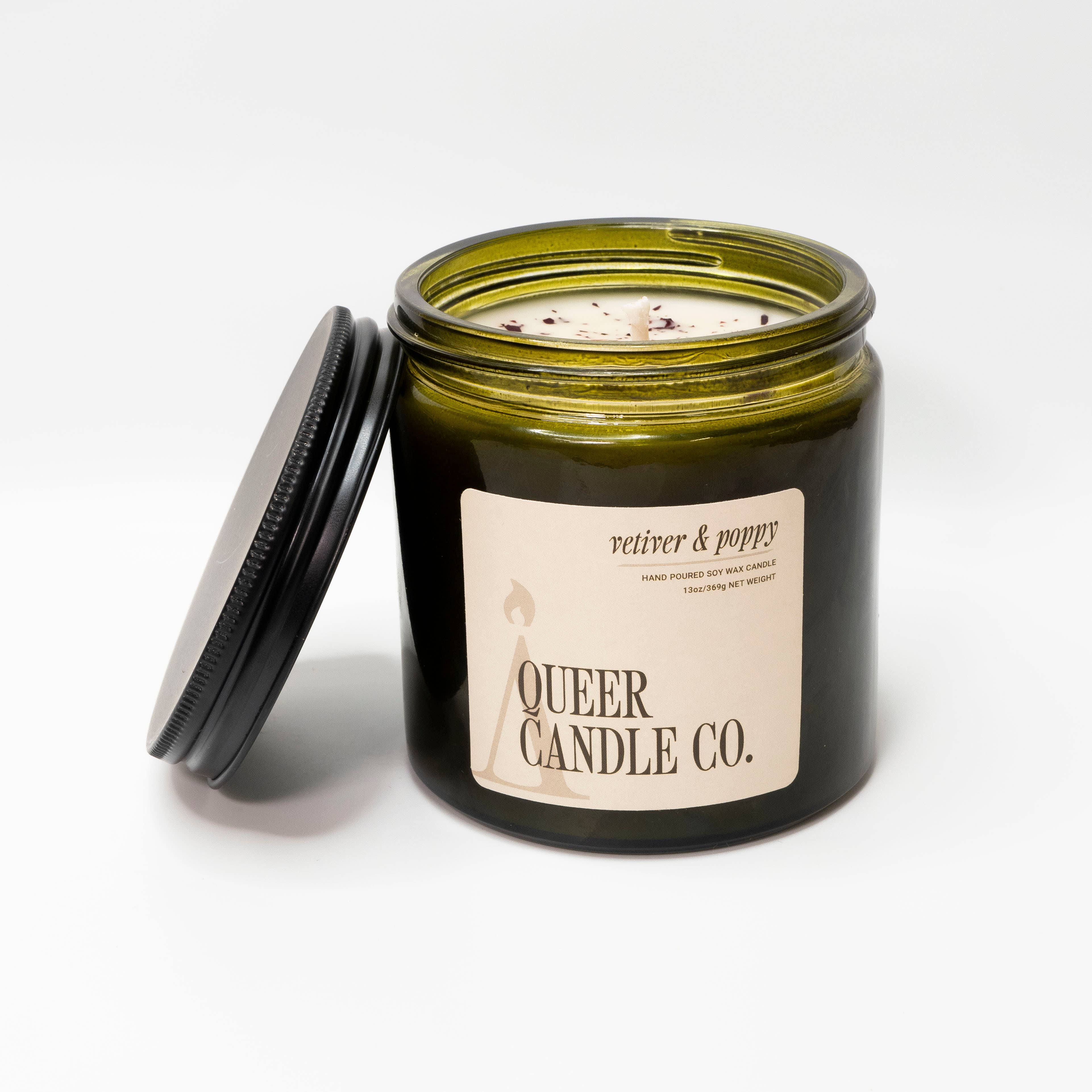 Vetiver & Poppy Queer Candle Co