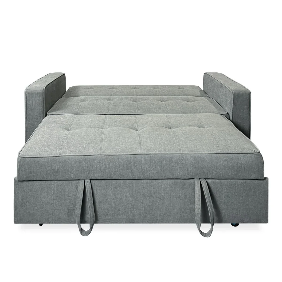 2026 Sofá Cama De 2 Plazas Modelo Vienna Con Reposabrazos, Gris, Diseño Moderno, Práctico Y Funcional
