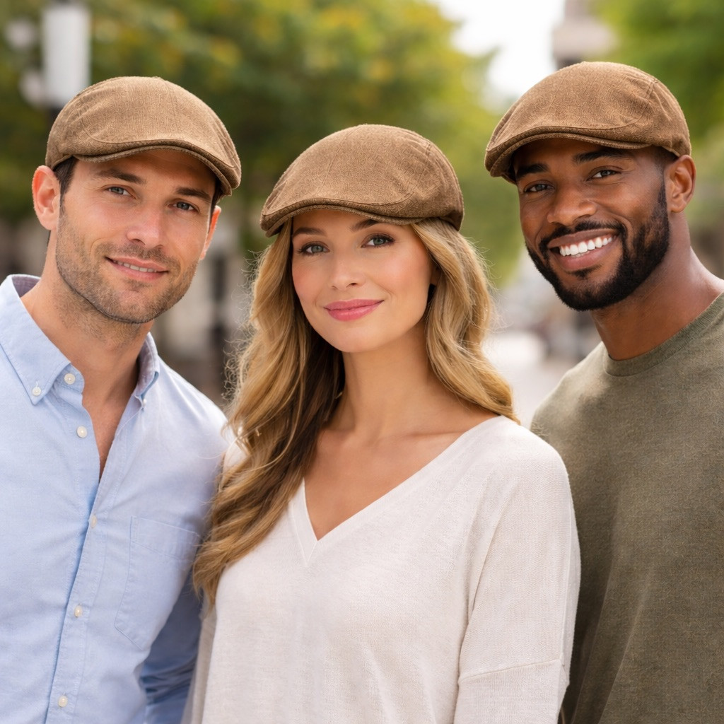 Ivy Cap Tan Bulk 10+ Colors Available Linen Cotton 22.5 