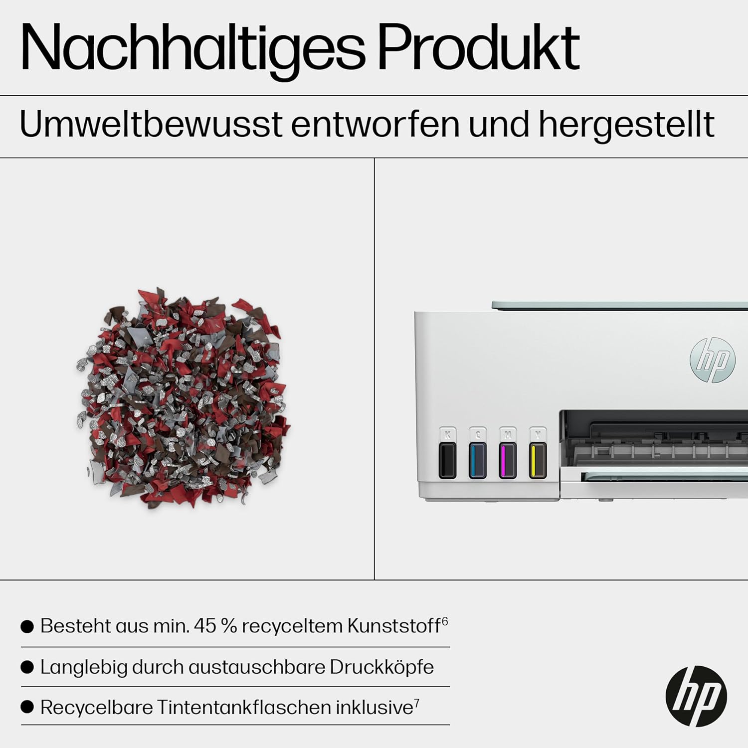 HP Smart Tank 7605 4-in-1 Multifunktionsdrucker (WLAN; Duplex; ADF) – 3 Jahre Tinte inklusive, 3 Jahre Garantie, großer Tintentank, hohe Reichweite, Drucken in hoher Qualität