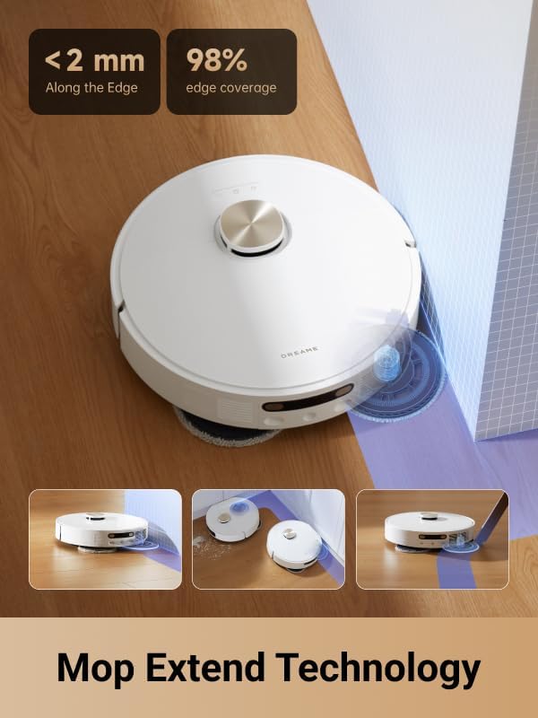DREAME L10s Pro Ultra Heat Robot Vacuum and Mop Combo, Mop Extend, 7000Pa Suction, Auto Robot Care and Maintenance, 136��F Hot Water Mop Self-Cleaning, Obstacle Avoidance, Ideal for Hair, Carpets