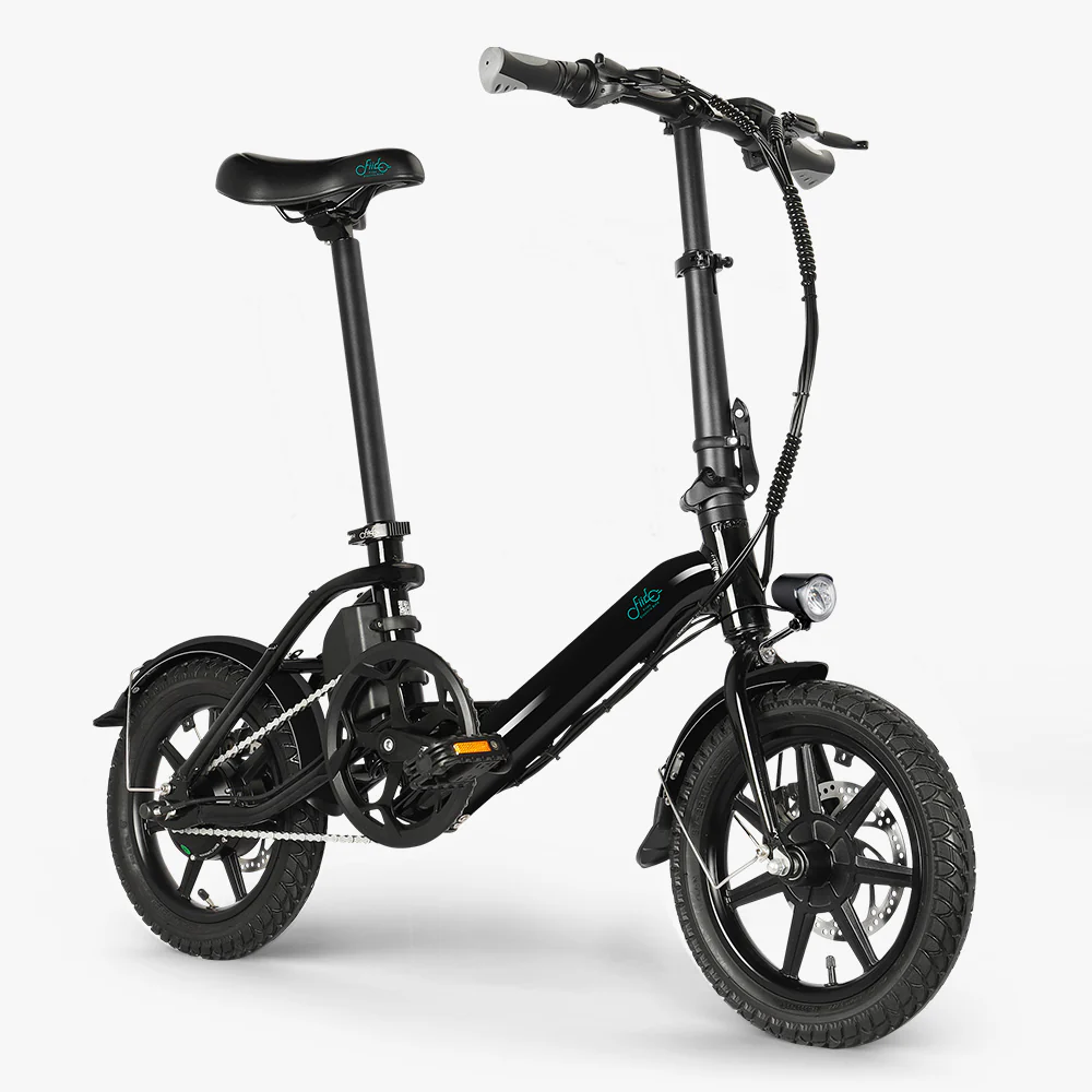 2025 Fiido D3 Pro Mini elektrische fiets ?C Compacte e-bike voor stad & woon-werkverkeer, 250W motor, opvouwbaar