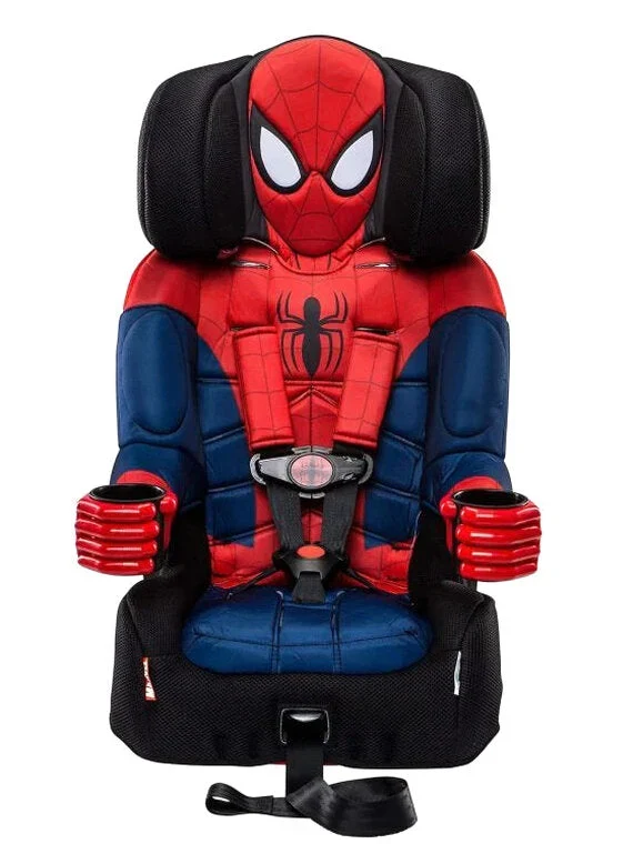 2025 KidsEmbrace Marvel Spider-Man 2-in-1 Forward-Facing Booster Car Seat LATCH | 5-Point Harness Booster 22-65lbs converts to Belt-Positioning Booster 40-100lbs | Adjustable