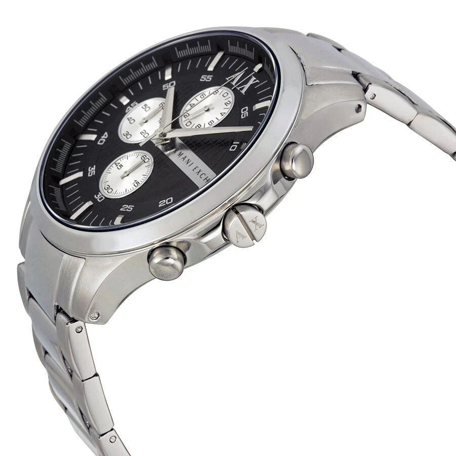 Armani Exchange Hampton Chronograph Black Dial Men's Watch - AX2152