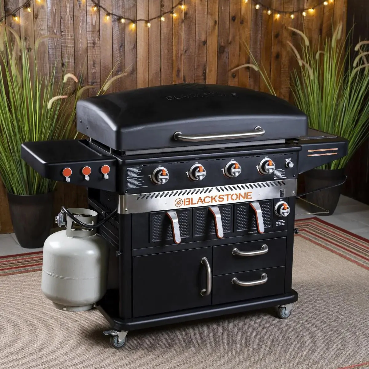 Blackstone 4-burner hob and air fryer combination – 36 inch