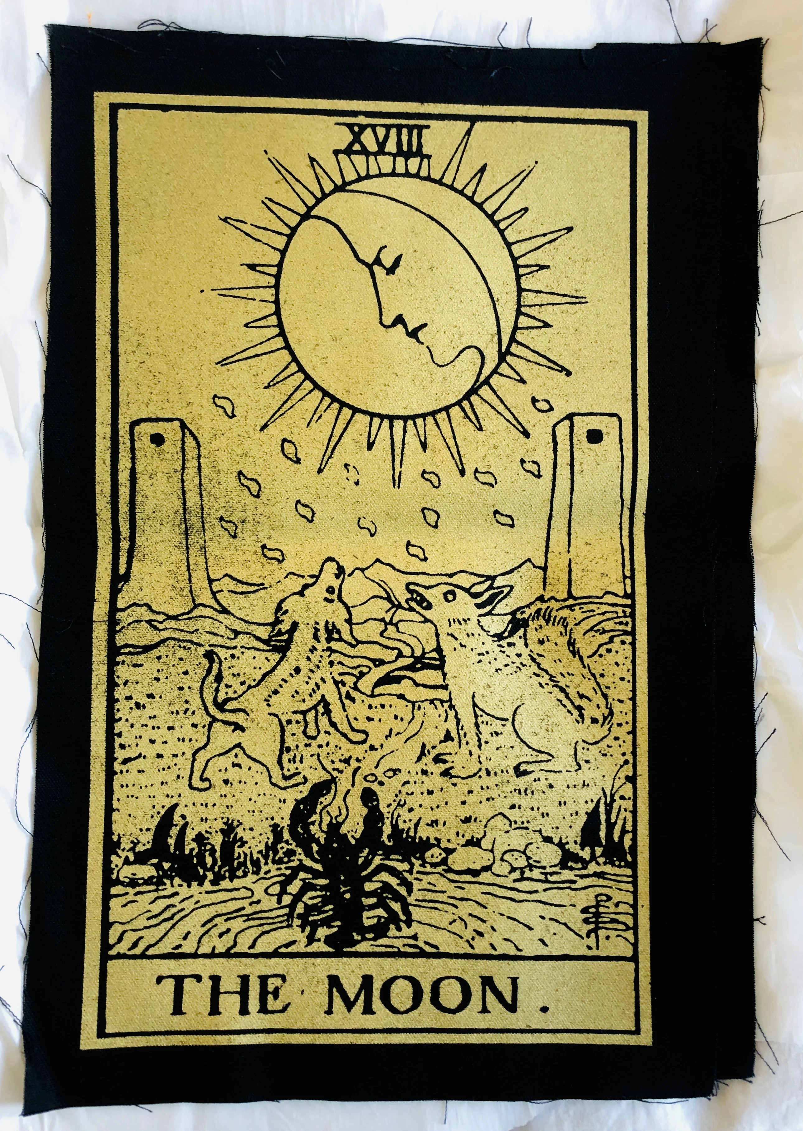 The Moon Metallic Back Patch