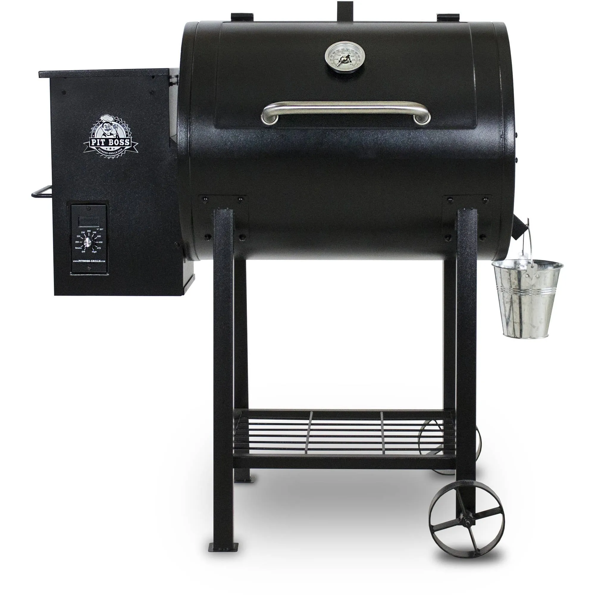 Parrilla de pellets de madera Pit Boss 700FB con quemador de llama, área de cocción de 700 pulgadas cuadradas