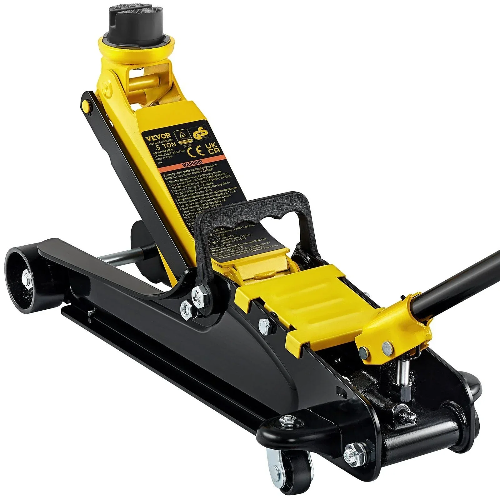 2.5 Ton Low Profile Floor Jack - Heavy Duty Steel Hydraulic Pump for Cars & SUVs