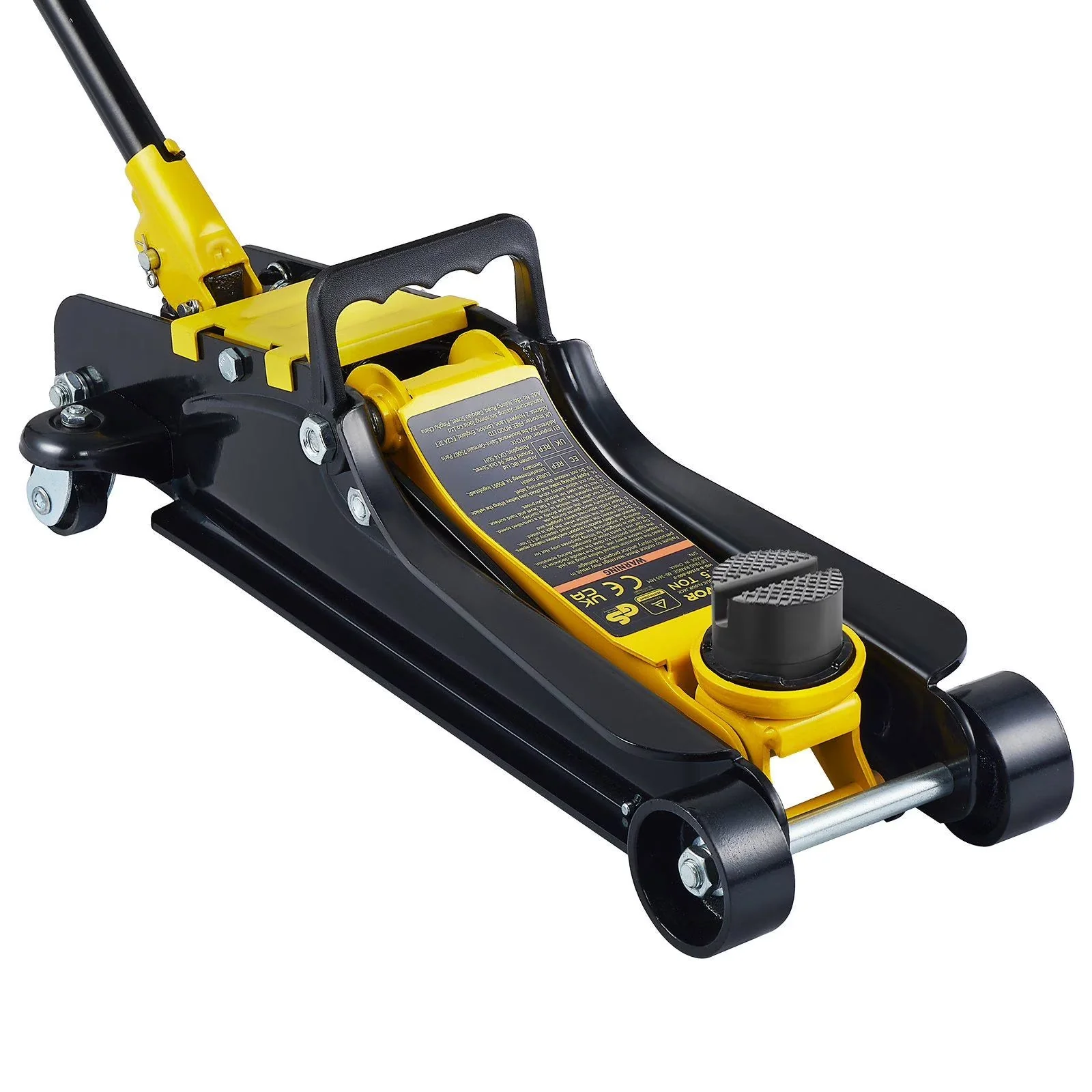 2.5 Ton Low Profile Floor Jack - Heavy Duty Steel Hydraulic Pump for Cars & SUVs
