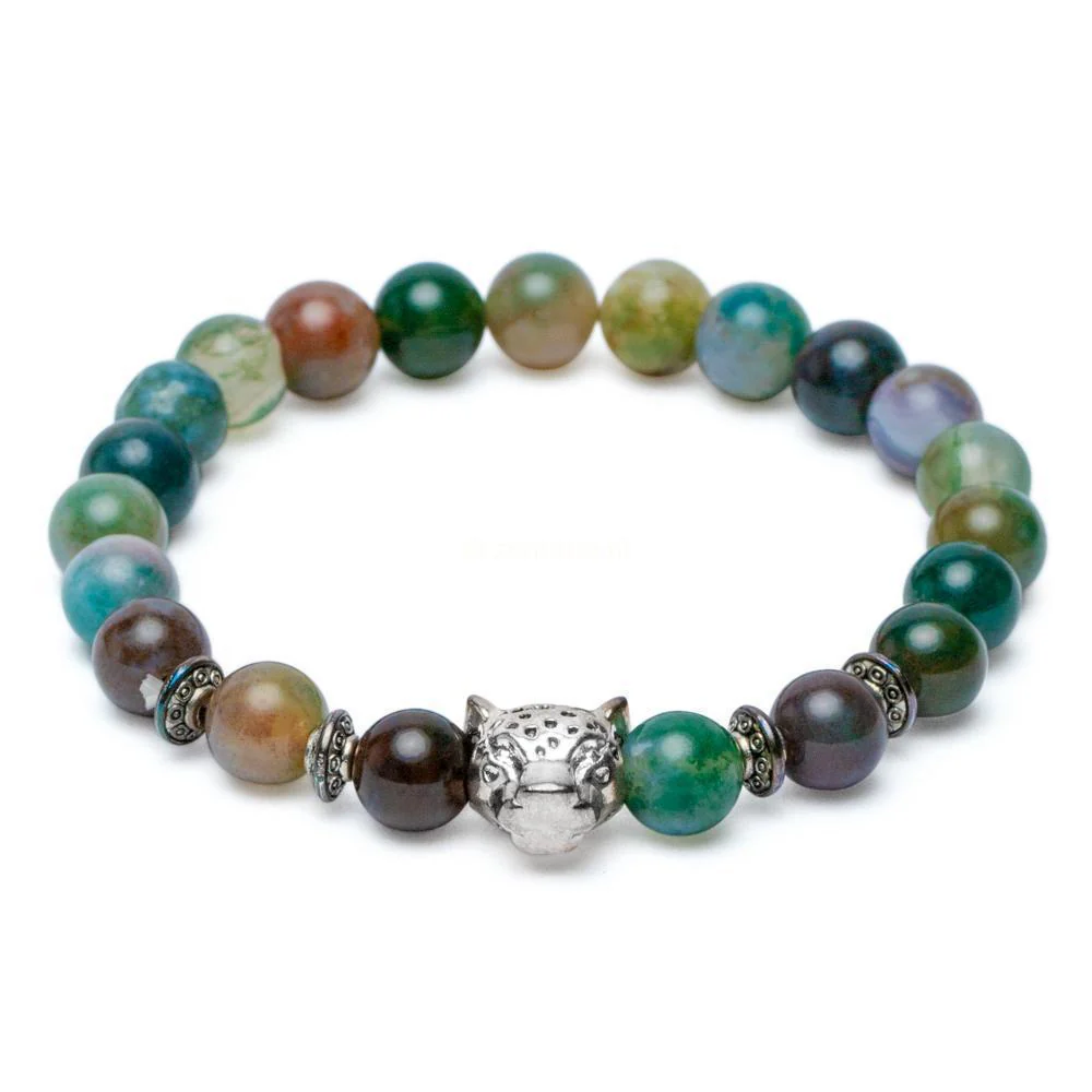 Balans Armband - Indian Agaat - Luipaard - Controle