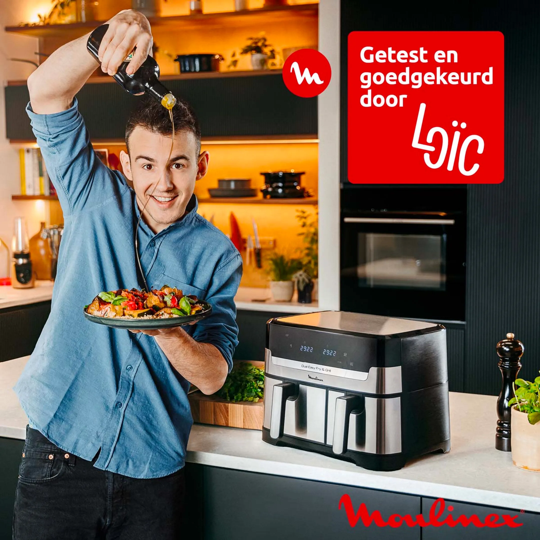 Moulinex Airfryer Dual Easy Fry XXL EZ942HF0