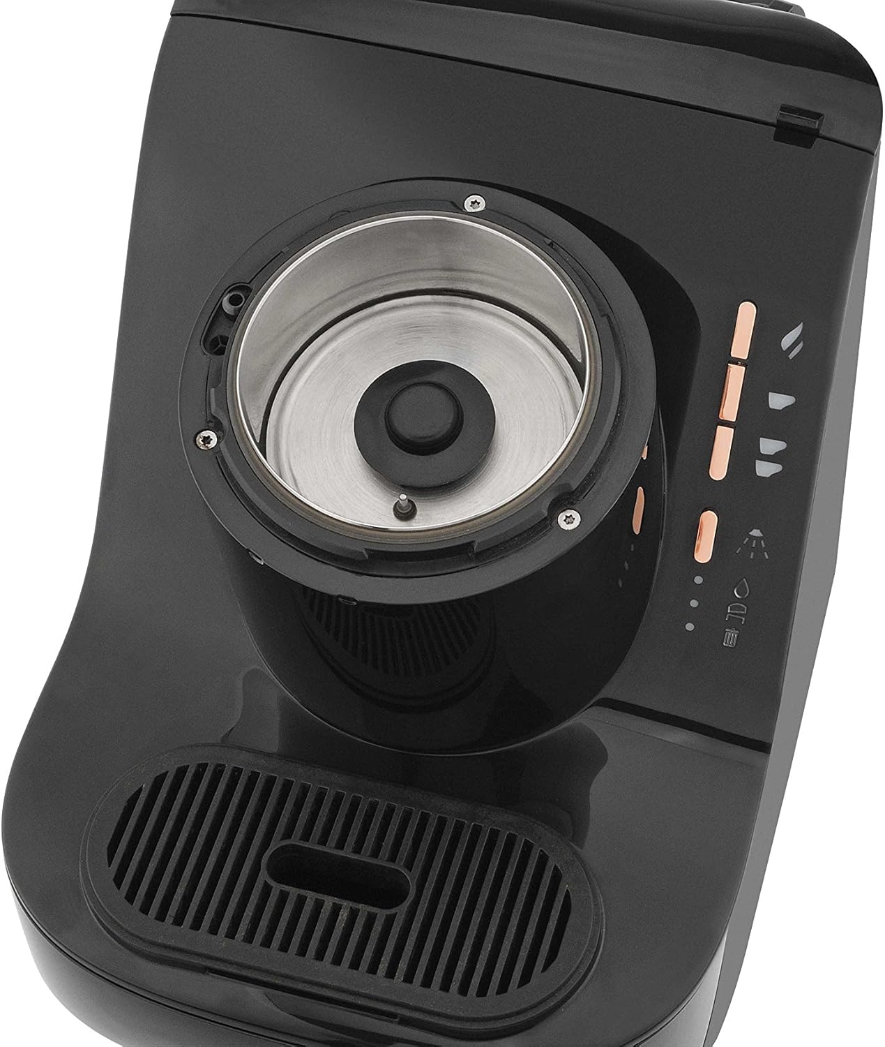 Arzum Okka Türkischer Kaffeemaschine, Vollautomatisch, 3 Tassen Größen, Selbstreinigungsfunktion, 950 ml Wassertank, Überschutzsensor, Kompaktes Design, Schwarz-Gold