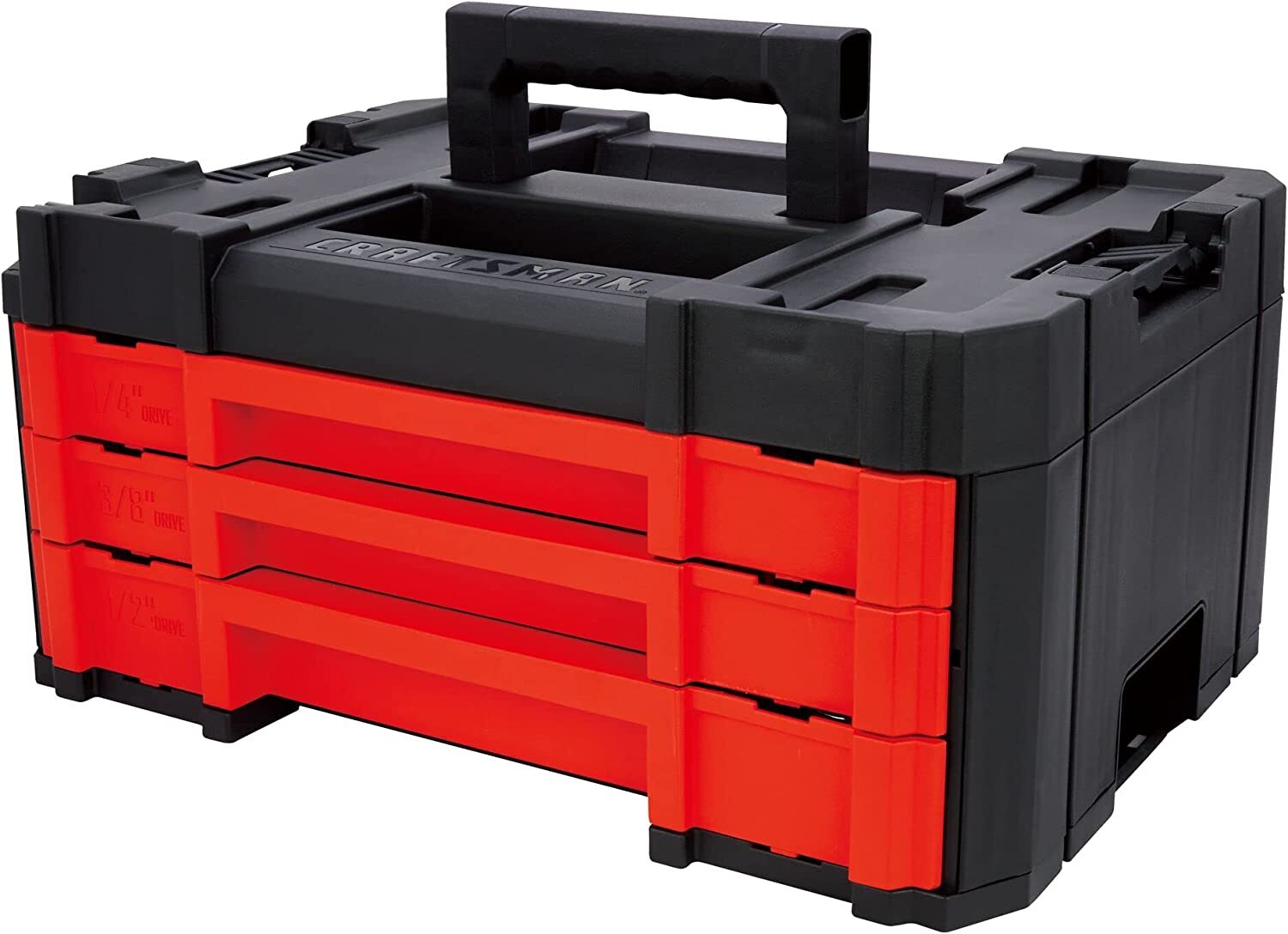 CRAFTSMAN Mechanics Tools Kit, 216-Piece with 3-Drawer Box, Chrome Finish, 72-Tooth Ratchets, 6-Point Sockets, VERSASTACK Compatible