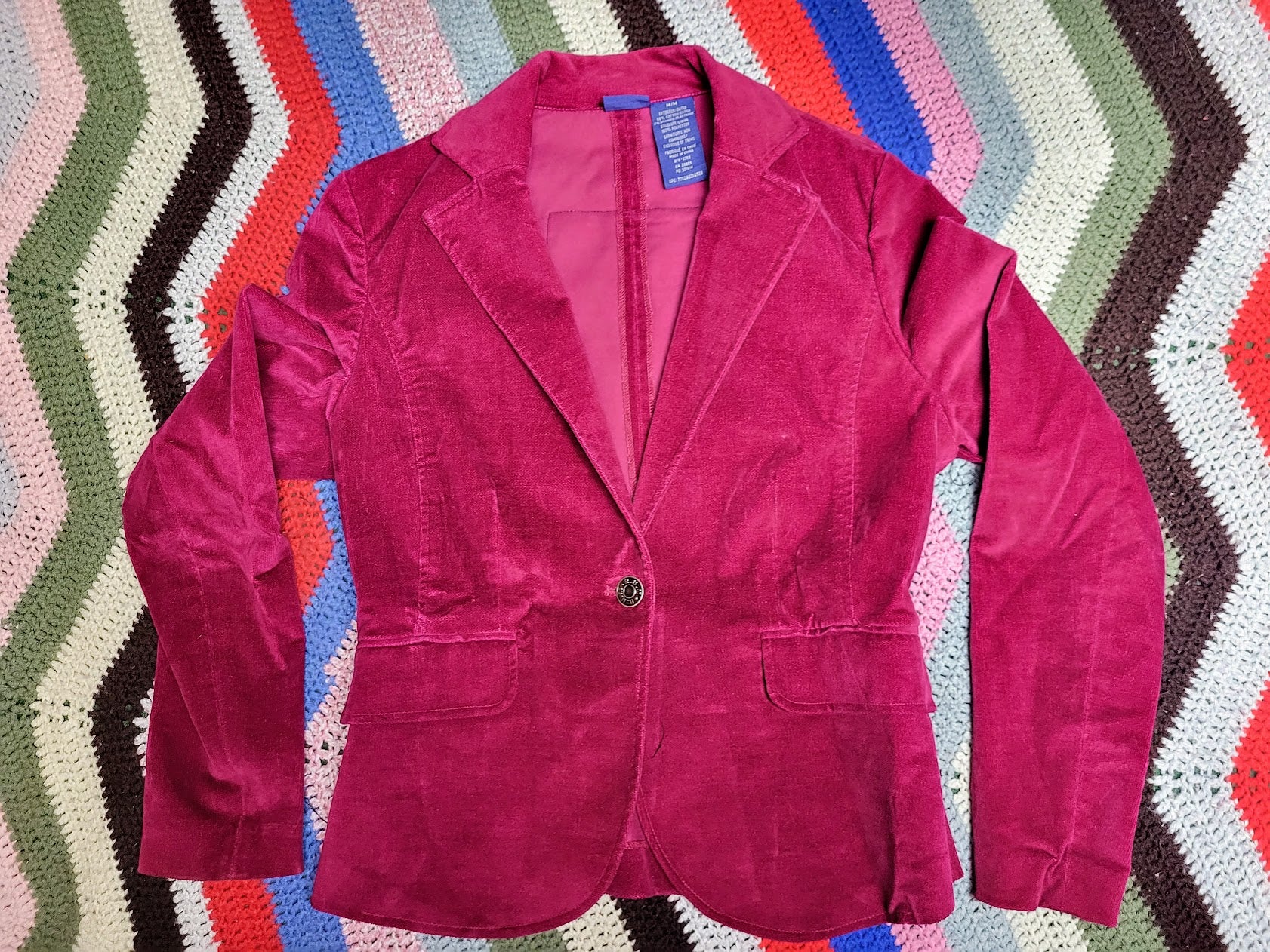 Velvet Metallic Moon Blazer