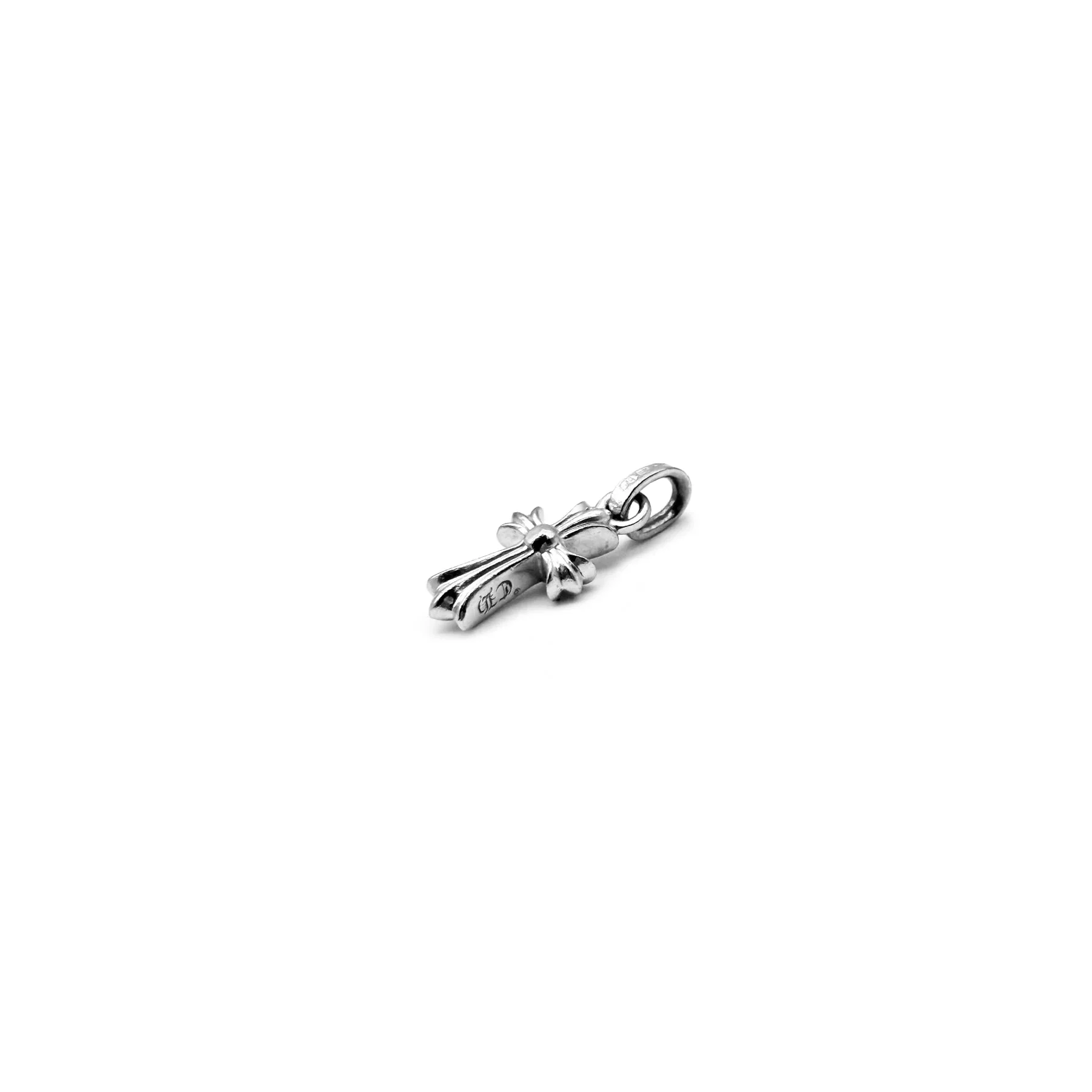 18k White Gold Baby Fat Cross Chrome Hearts Jewelry