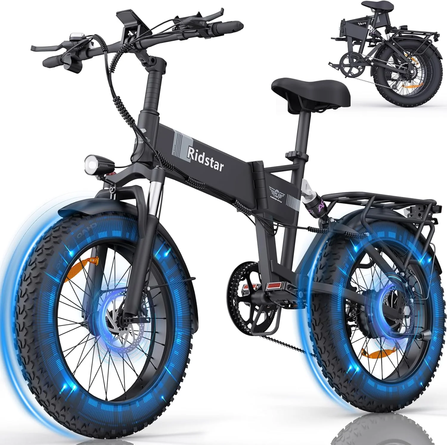 Electric Bike for Adults, 1000W, 25/30MPH,48V,20/15AH Battery, Max 50-75 Miles Electric Motorcycle, 20