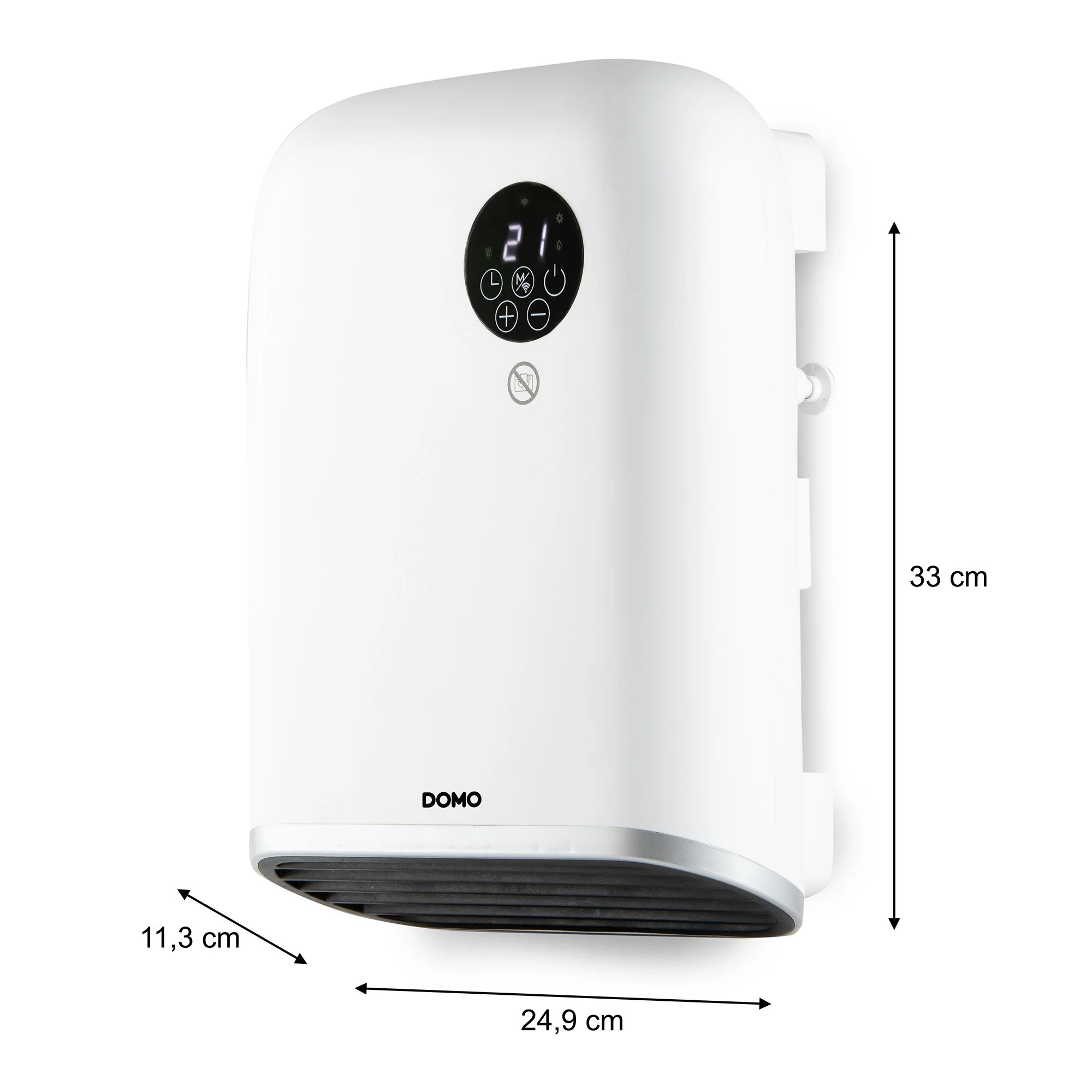 Domo Heizlüfter mit WiFi DO7357F für Boden- oder Wandmontage