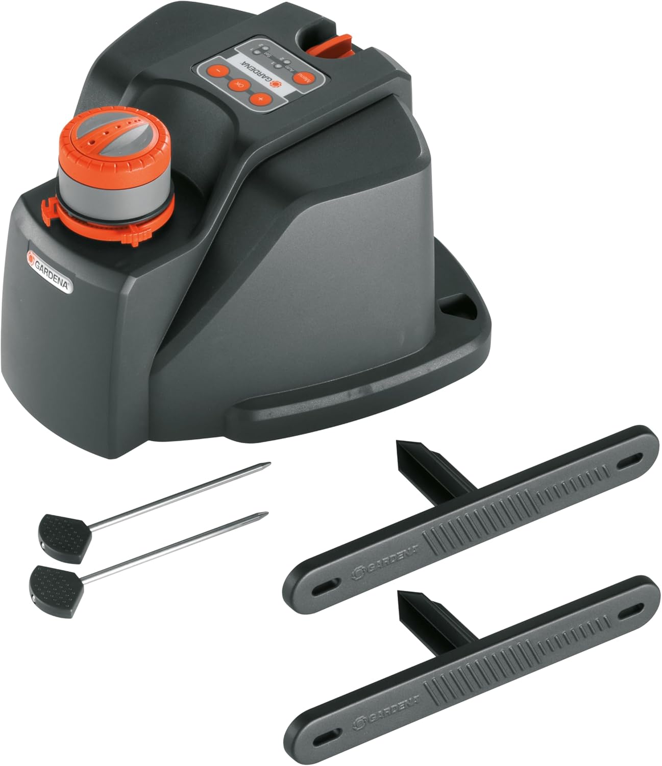 Gardena Comfort Vielflchenregner AquaContour Automatic: Flchenbewsserung für die individuelle Bewsserung nahezu jeder Gartenkontur, einfache Programmierung, Reichweite 2,5-10,5 m (8133-20)