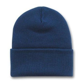 Long Beanie Hat Navy Blue 5758