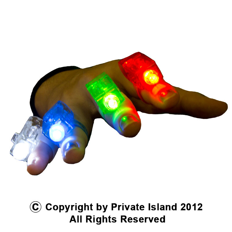 60 PACK Finger Lights Mix Colors 9023