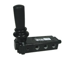 Norgren X3047702, Super X 5/2 manual valve, Black, Lever/Lever, 13N, G1/8