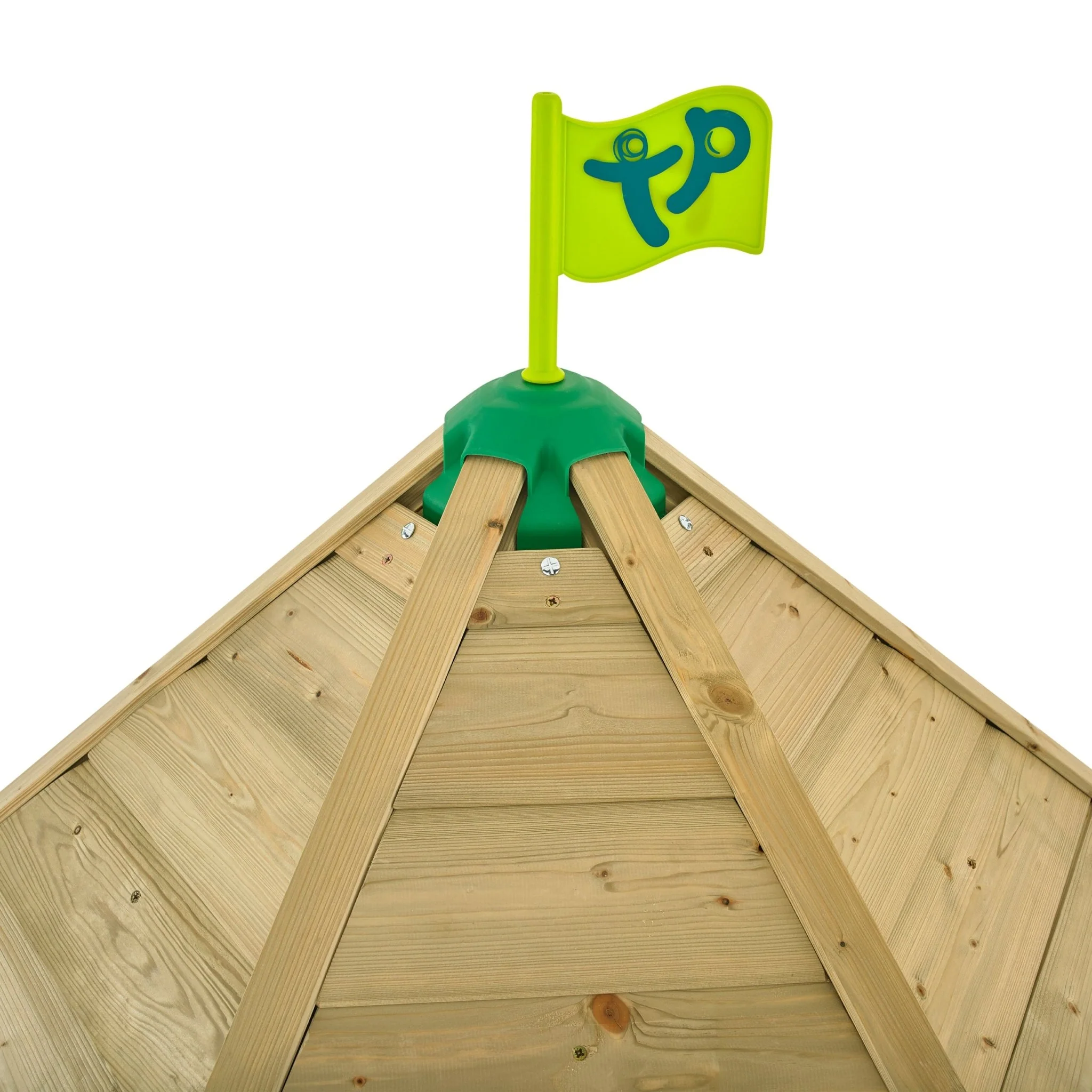TP Castlewood Ludlow Houten Klimrek met Enkele Schommel en Glijbaan ?C FSC? gecertificeerd