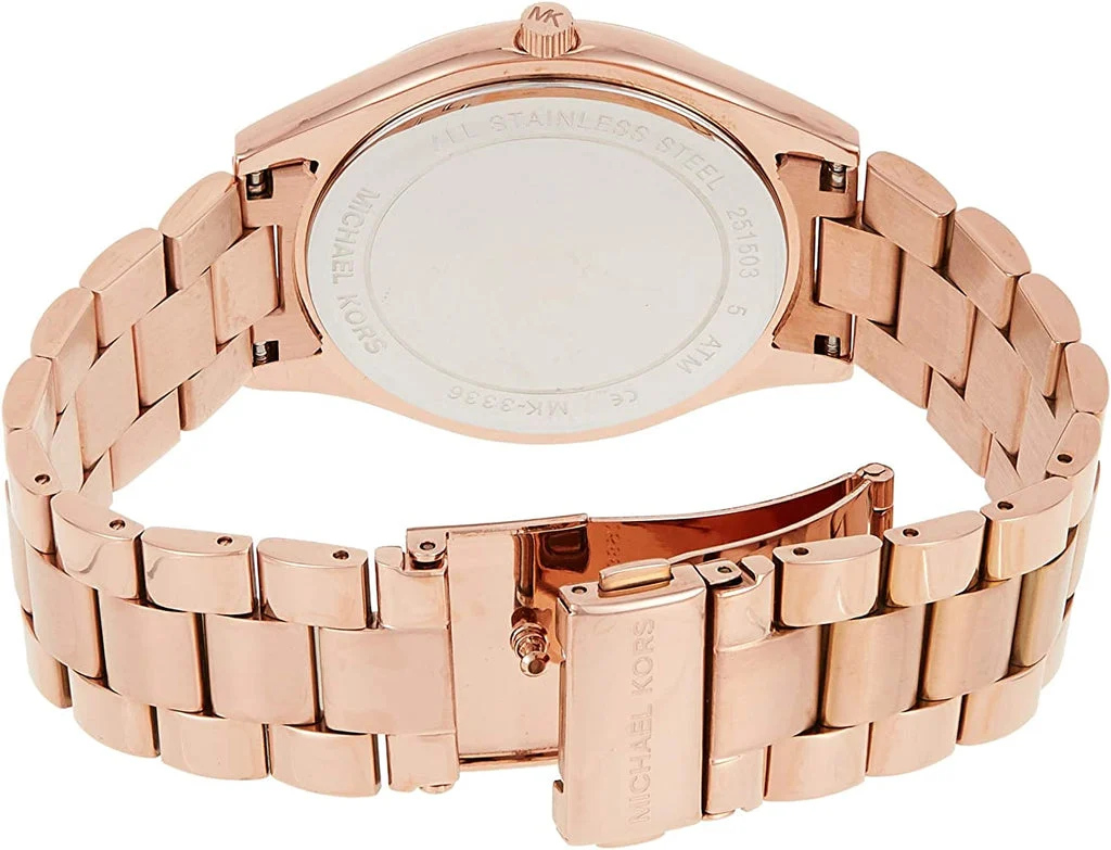 Michael Kors Slim Runway Rose Gold-Tone Women's Watch - MK3293