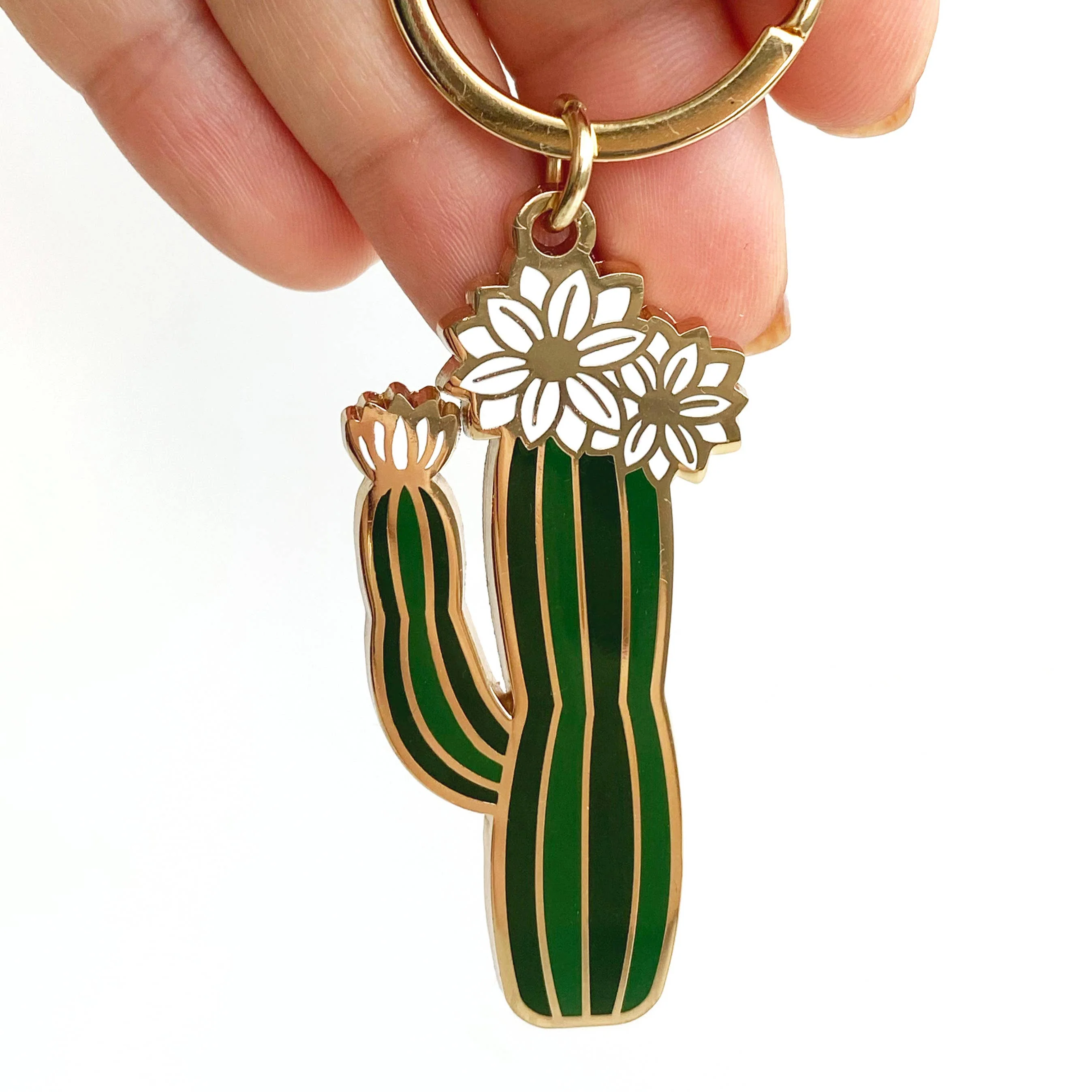 Olivia Blooming Cactus Keychain?