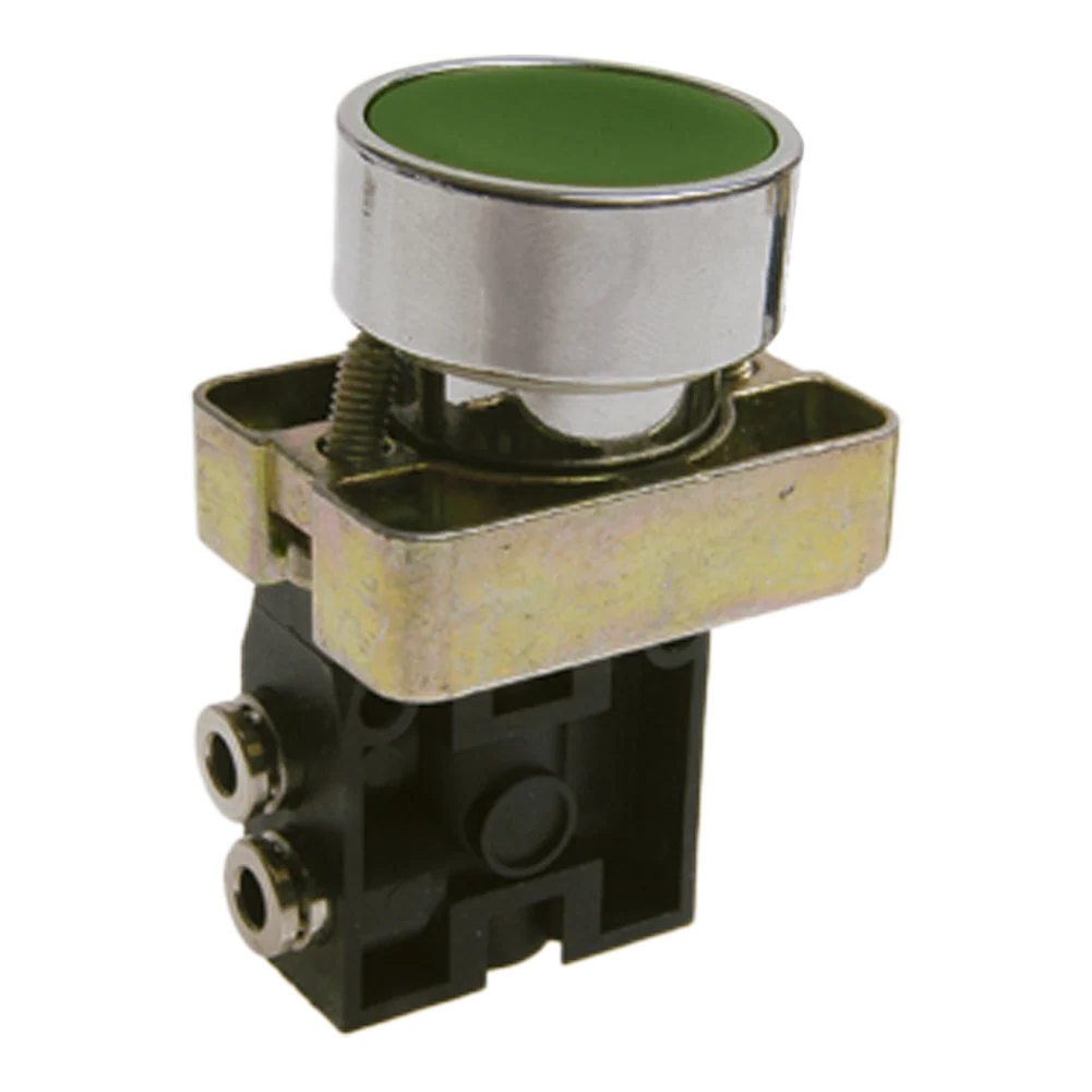 Pneumax 104.22.6.22/3.P.C - 2/2 Green Push Spring Button Valve Rear Normally Closed
