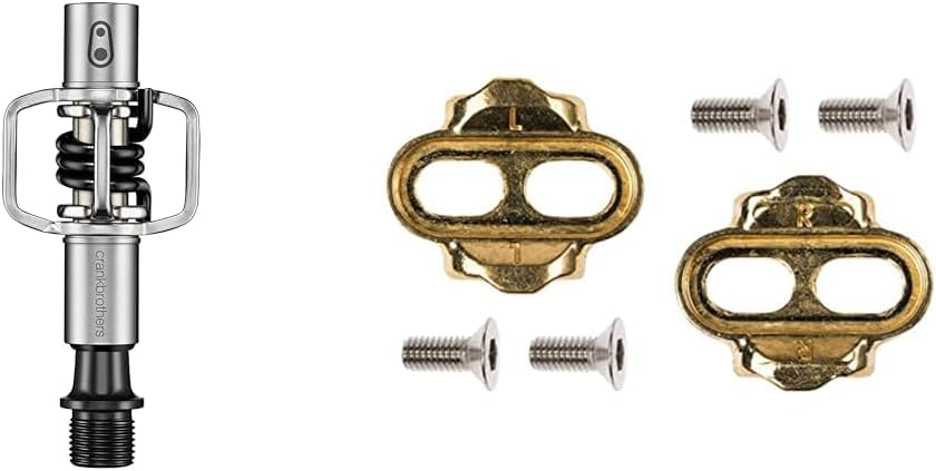 Crankbrothers Eggbeater 11 Titanium Road Bike Pedals, Gold, Lightweight, Unisex Adult