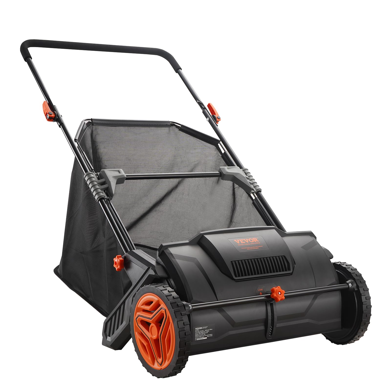 2025 VEVOR Empacadora de Césped Manual, Recogedor de Hojas y Césped de 21 Pulgadas
