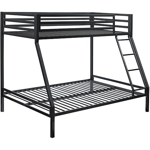 Mainstays Premium Twin over Full Metal Bunk Bed, Black