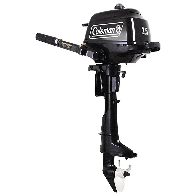2.6 hp Outboard Motor with Short Shaft, Black