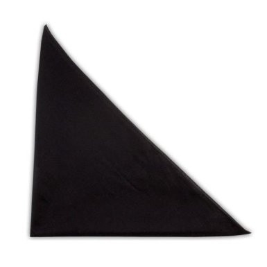 Solid Black Bandanna 22