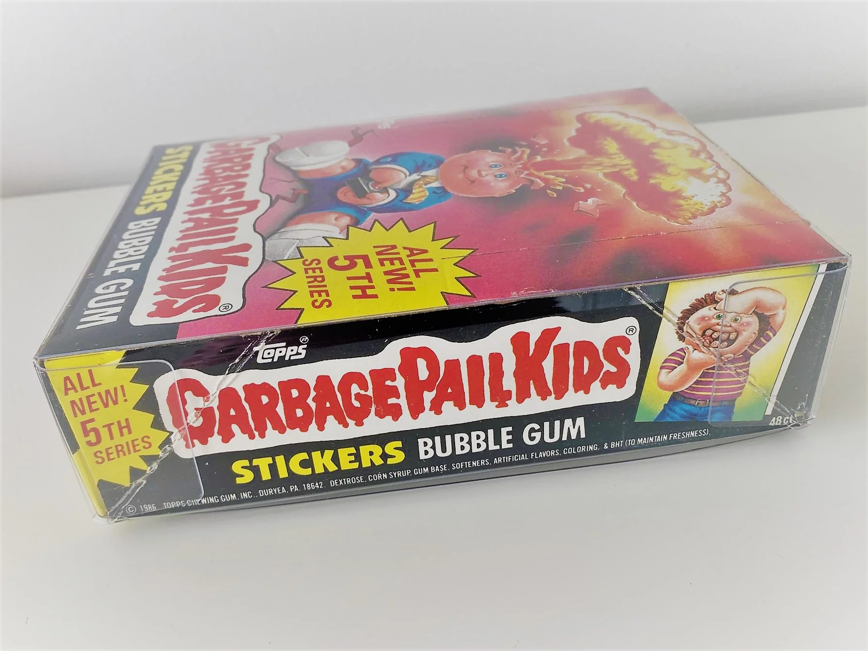 5x Thick Plastic (PET) Protection Boxes For US Garbage Pail Kids Original Series 1-15 Boxes or any Topps 48 Wax Pack Boxes